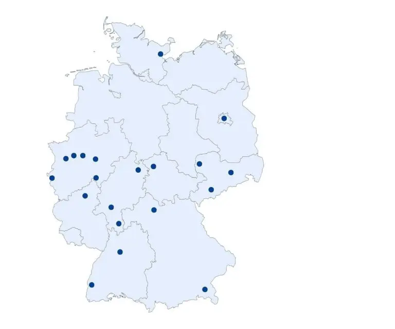 Deutschlandkarte der 